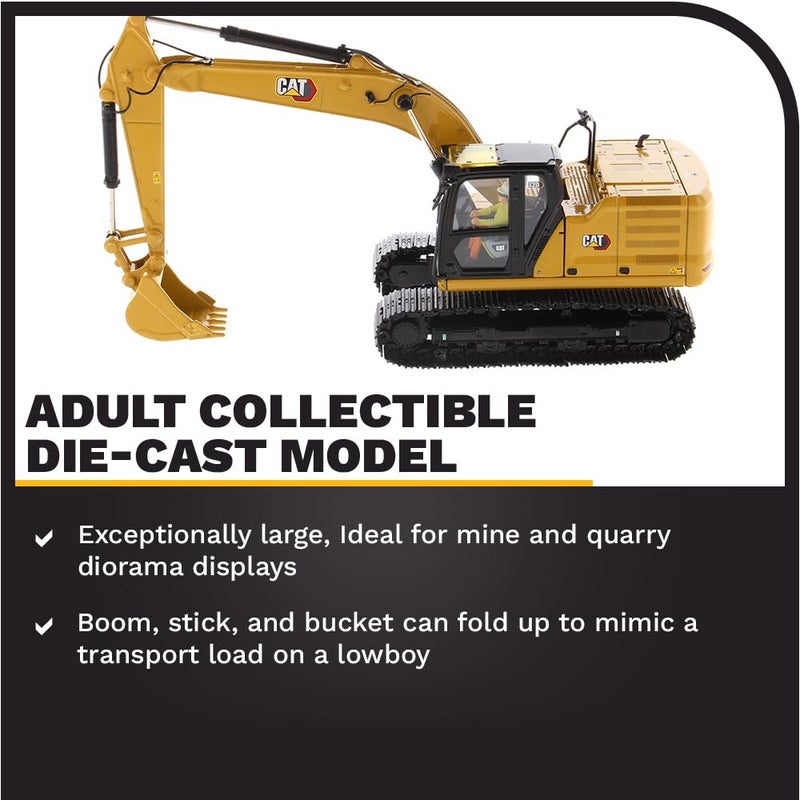 Diecast Masters ديكاست ماسترز 1/50 حفار هيدروليكي كاتربيلر 320 عالي التفاصيل - سلسلة هاي لاين 85569 - Image 3